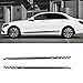 OceanAutos Autoaufkleber Für Mercedes Benz W205 W204 W203 W212 C - Klasse C180 C200 C300 C63,2Pcs Car Styling Seitenschweller Streifen Aufkleber   Autozubehör