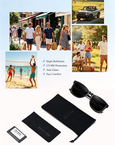 Image of Joopin Square Sunglasses Polarized UV400 Designer Sun Glasses Men Women