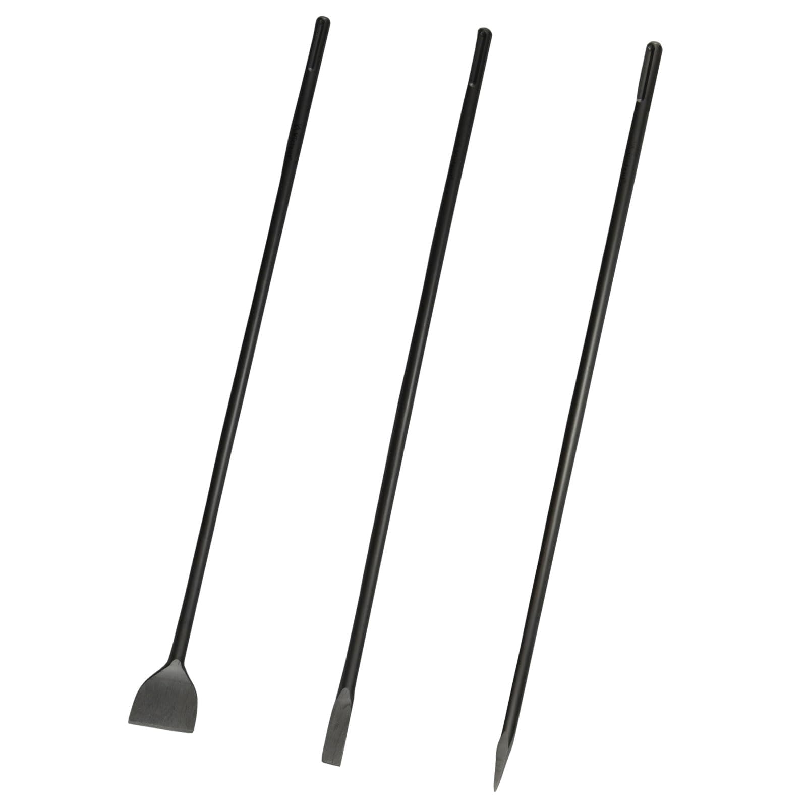 Juego de 3 piezas SDS Max de 32 pulgadas, cincel plano de 1 pulgada, cincel de punta y cinceles de escala de 3 pulgadas, juego de brocas de hormigón de mampostería de acero 40Cr SDS Max Bits para
