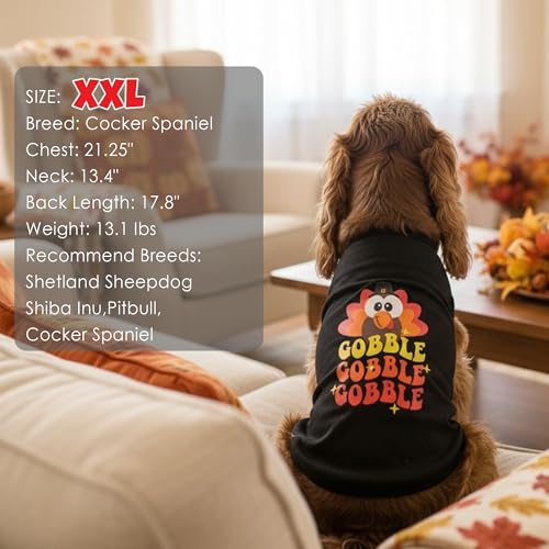 Camisa de Disfraz de Pavo para Perros XXL miniatura 2