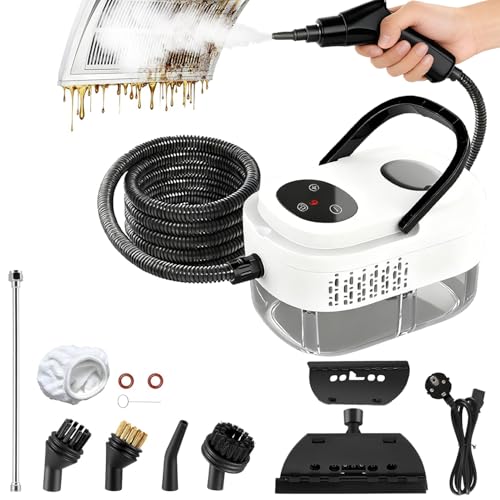 Catálogo para Comprar On-line Limpiadoras de vapor los mejores 10. 46 2500W Limpiador De Vapor Portátil,Limpiador a Vapor de Alta Presión 6 niveles de ajuste y Tanque de agua de 1200 ML Adecuado Adecuado para la Limpieza de Cocinas Baños Suelos y...