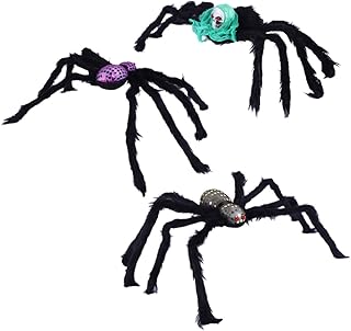 STAHAD 3 Pçs Aranha De Halloween Bichos De Pelúcia Fofos Decoração De Halloween Bicho De Pelúcia Bicho De Pelúcia Gigante Aranhas Peludas Aranhas De Festa De Halloween Aranhas Peludas De