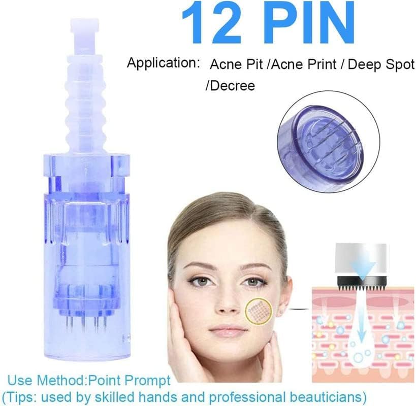 5pc 12pin Derma Doctor Pen Ultima A6 Cartridges needle Disposable Replacement parts (12 pin, 5pc)