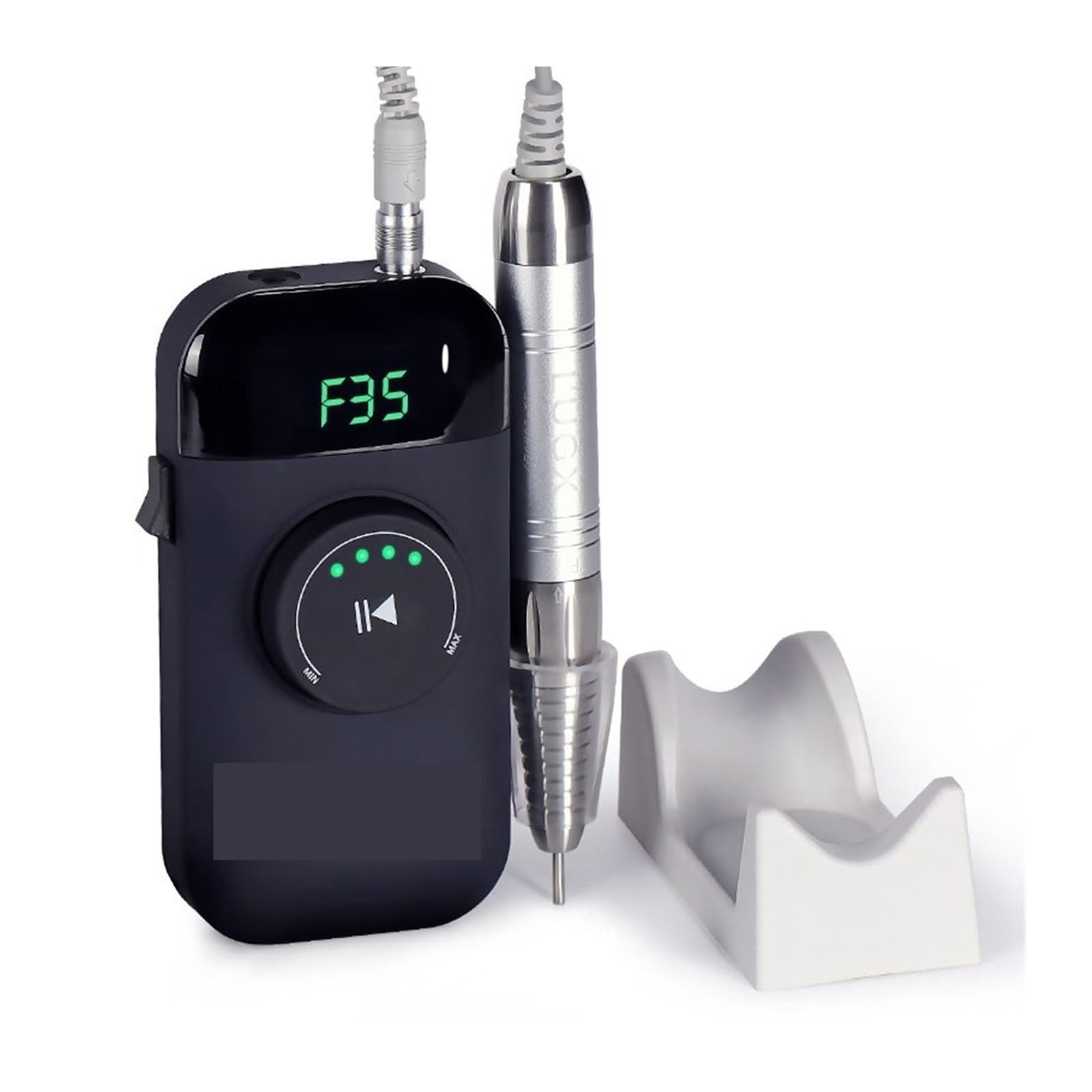 CVNIMV Taladro de uñas eléctrico, Taladro de uñas Profesional con Pantalla LCD, Taladro de manicura Recargable portátil, Herramientas para Quitar Gel Fácil de Usar, f