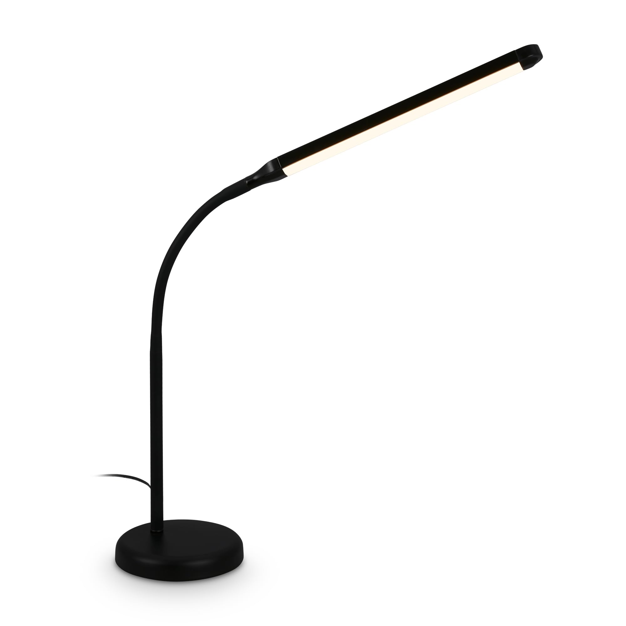 BRILONER - Dimmable LED Table Lamp Adjustable Warm White Bedside Lamp Desk Lamp Living Room Table Lamp 13x72.5cm Black