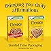 Cheerios Cereal, Limited Edition Heart Shapes, Affirmations Box, Heart Healthy, Gluten Free, Family Size, 18 oz