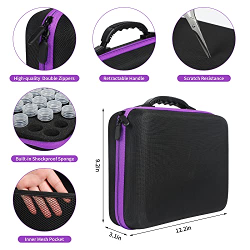 Image of Douorgan 60 Slots Diamond Painting Storage Containers Upgraded Accessories and Tools Pen Tray, Diamond Painting Tools Organizer, Shockproof Diamond Art Storage Case, Jewelry Beads Storage Box