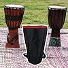 RDEXP Black Nylon Waterproof Fabric Djembe Drum Carry Case Soft Gig Bag with Zipper Reinforced Shoulder Straps for 12 Inch African Drum Percussion #5