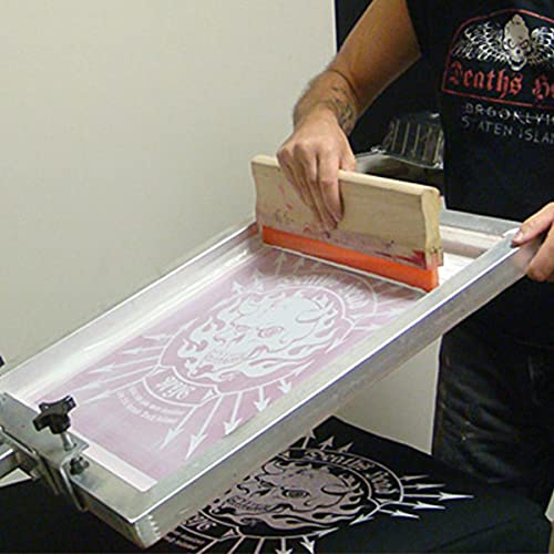 Image of Screen Printing Squeegee for Screen Print Ink Scraper, 75 Durometer Wooden 9.4 inch