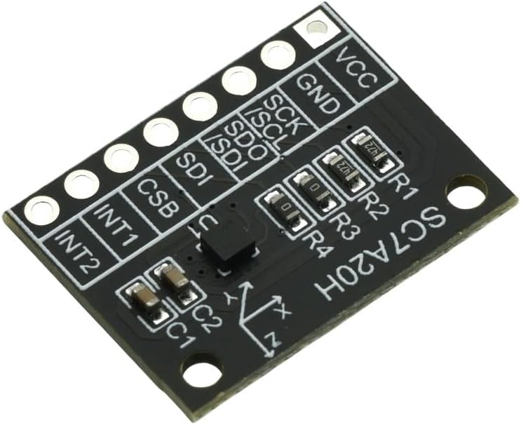 SC7A20H High Precision 3-Axis Acceleration Tilt Angle Sensor Module IIC/SPI Transmission