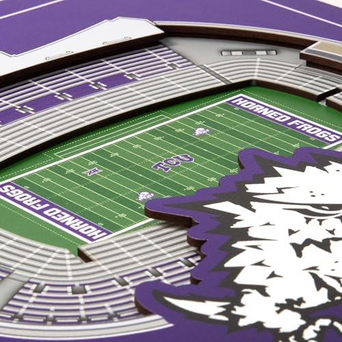 Image of YouTheFan Officially-licensed NCAA Stadium Series 3D Wall Art - multi-layer team stadium replica, detailed sports fan gift, indoor decor