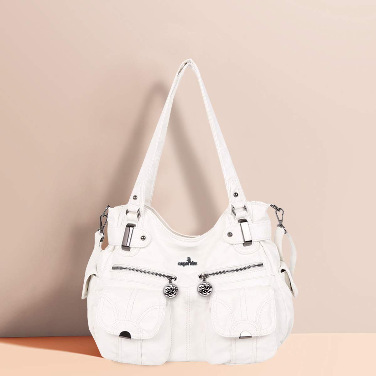NICOLE & DORIS Borsa a Tracolla Spalla Grande PU Pelle Donna Borsa Messenger da Lavoro Retro Borsa a Mano Progettista Borse Tote Manico Superiore
