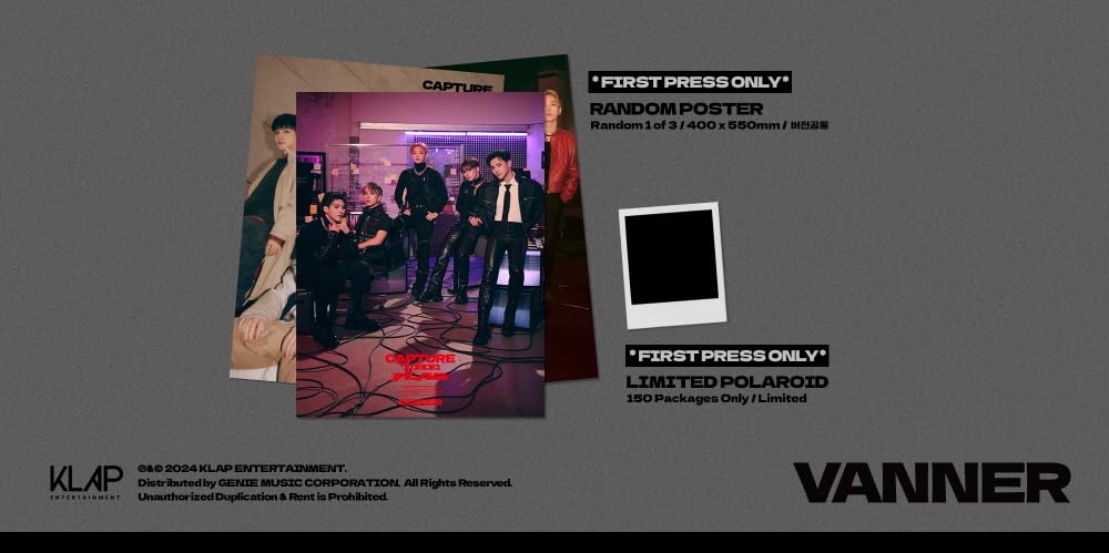 VANNER – 2º Mini Álbum CAPTURA LA BANDERA CD+Póster plegado (3 versiones SET (+3 carteles plegados))