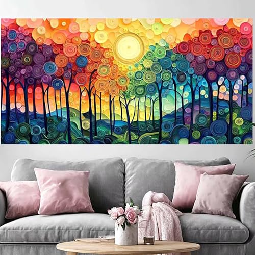 Diamond painting 50x100cm diy crystal art complet pour adulte