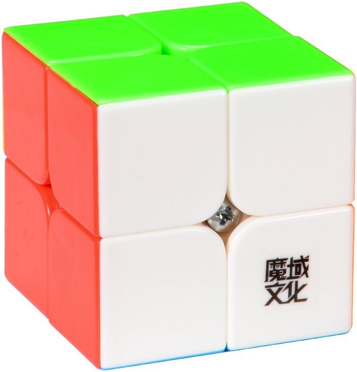 2x2x2 YJ Moyu Lingpo Stickerless Cube Speed puzzle Smooth 2x2 Toy