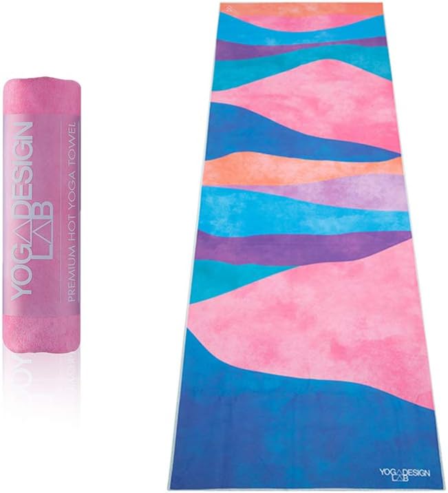 YOGA DESIGN LAB | The HOT Yoga Towel | Premium Non Slip Colorful Towel | Designed in Bali | Eco Printed + Quick Dry + Mat Sized | Ideal for Hot Yoga, Bikram, Ashtanga, Sport, Travel! (Mexicana): Kitchen & Dining