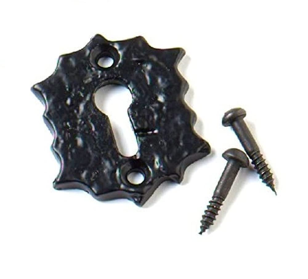 Merriway Black Bh03932 Open Escutcheon Keyhole Cover - Antique