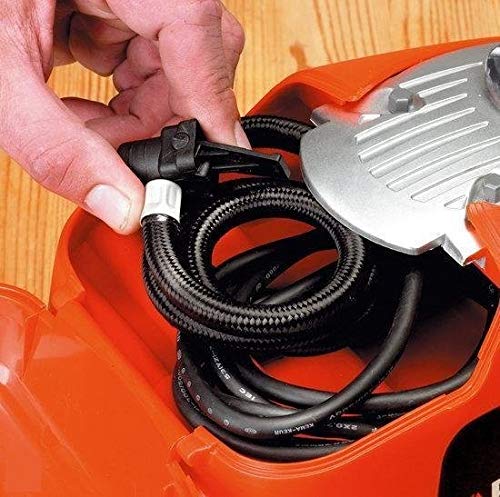 Black+Decker Compressor (11 bar / 160 psi, luchtpomp, digitale drukinstelling, kabelvakken, verlichte schaal, inclusief 3 ventielopzetstukken, instelring voor bar-getal, ASI300) meerkleurig rood/zwart - Afbeelding 6