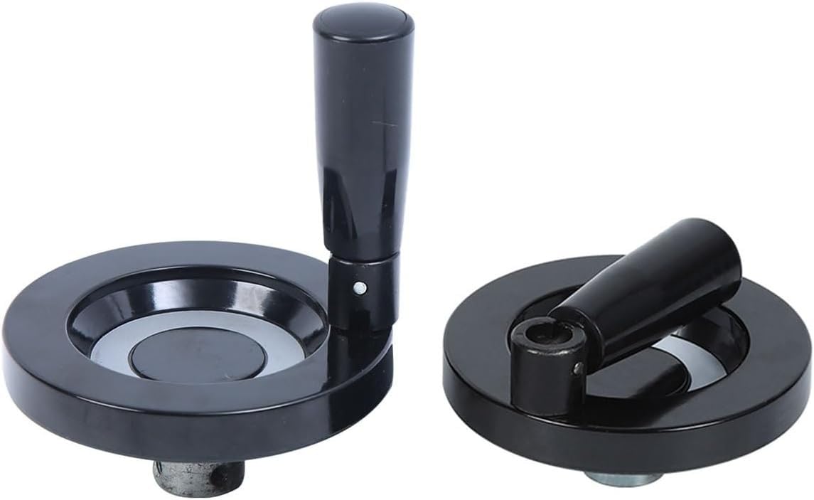 Xsxsx One Color Machine Handwheel, Foldable Handwheel, 8-20Mm Bore, Bakelite With Folding Handle For Lathes, Milling, Grinding, Drilling Machines, Multipurpose(80Mm*10Mm*M5)