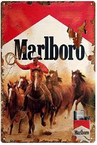 Plaque Métal Publicitaire MARLBORO 30 X 20 Cm - Neuve