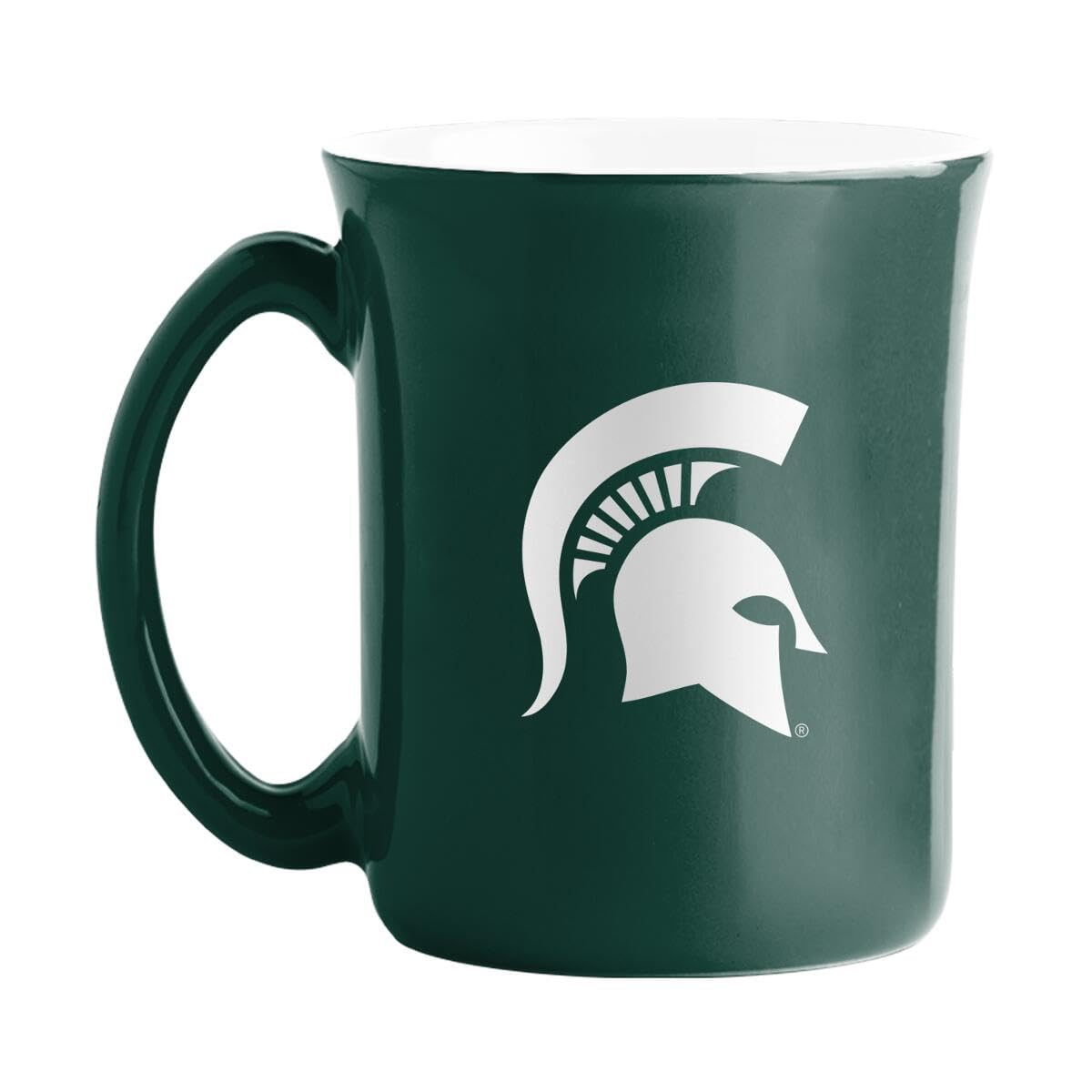 Logo Brands NCAA Large 15oz Two Toned Cafe Mug with Inner Color (Michigan State Spartans)