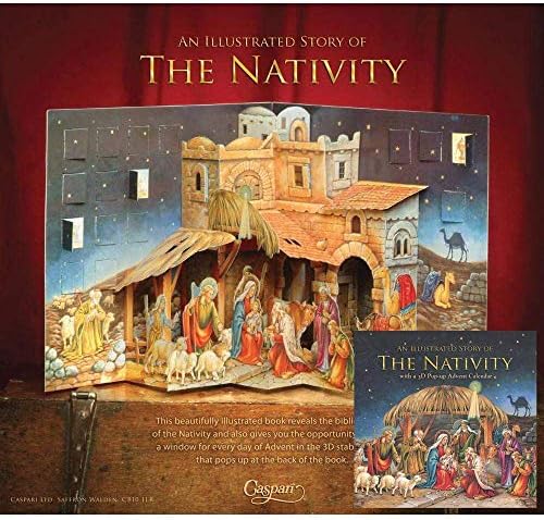 Caspari Nativity 3D Advent Calendar Pop-Up Book - 1 Each