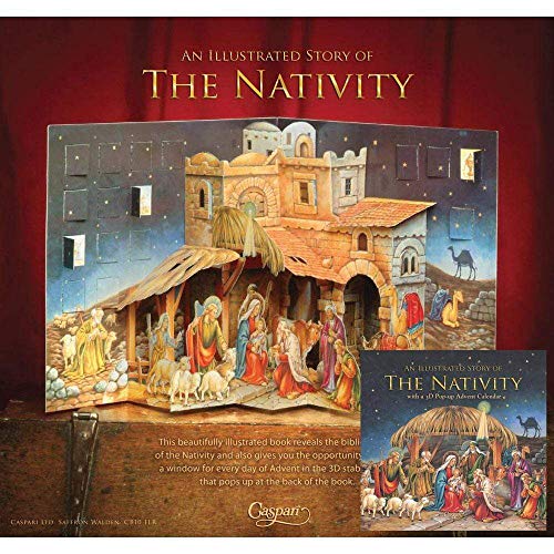 Caspari Nativity 3D Advent Calendar Pop-Up Book - 1 Each