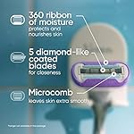 Gillette Venus Deluxe Smooth Swirl Womens Razor Blade Refills, 6 Count, Moisture Ribbon to Protect Against Irritation - Image 2