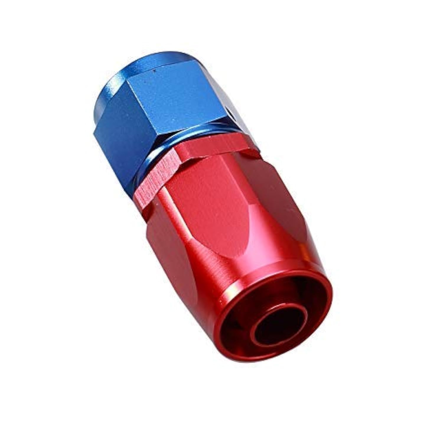 Manguera giratoria recta -12 AN de aluminio azul rojo AC PERFORMANCE racor