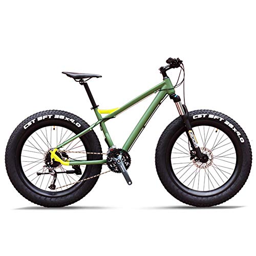GJZM Mountainbike 27-Gang-Mountainbikes, professionelles 26-Zoll-Fattire-Mountainbike für Erwachsene, Aluminiumrahmen-Vorderradaufhängung All-Terrain-Fahrrad, B. – Bild 3