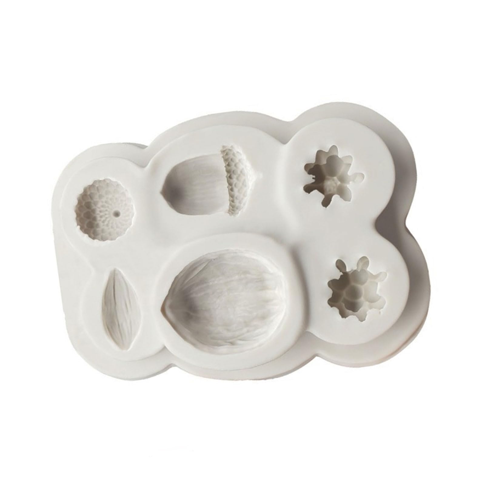 MICFENY Elegant Lemon Slices and Star Fondant Mould Winter Silicone Set for Cake Decoration and Candy Making