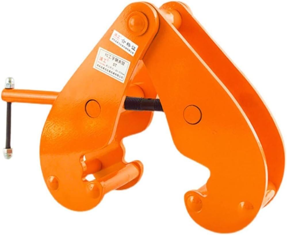 Pince de levage robuste pour sécuriser le transport de rails en acier et poutres de 3t