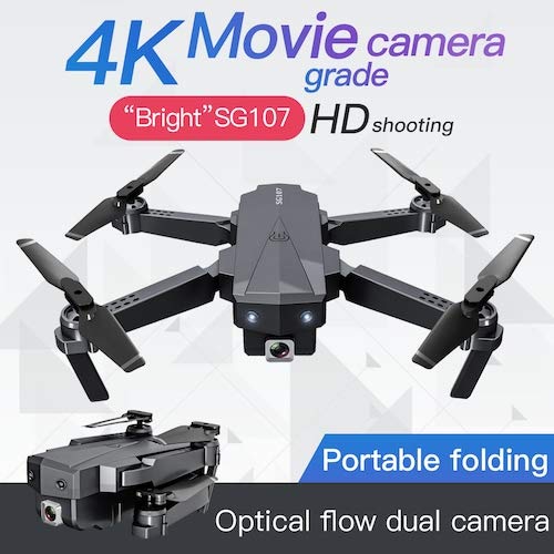HaiMa Sg107 Biembo Quadcopter Quadcopter Quadcopter Per Elicotteri Wi-Fi Fpv Rc Pieghevole Con Posizionamento Del Flusso Ottico Della Telecamera Hd - Doppia Fotocamera 1080P Con Box China