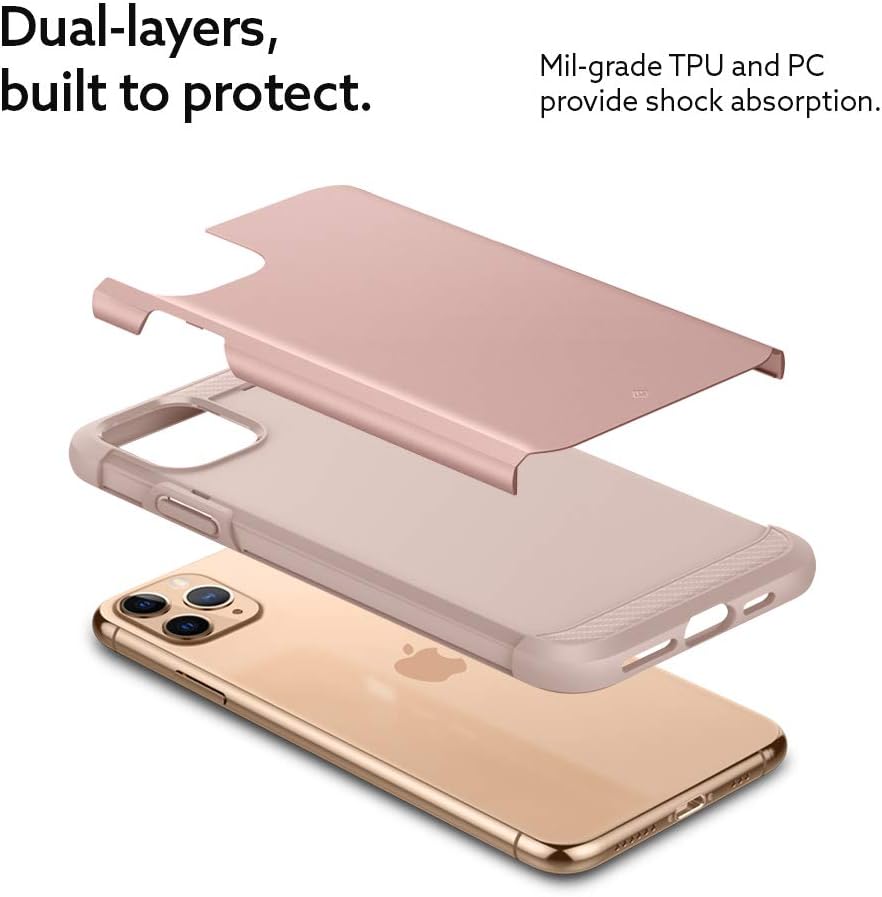 Caseology Legion for Apple iPhone 11 Pro Max Case (2019) - Rose Gold