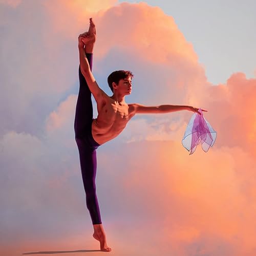 Miniatura 2 de 6 bufandas de baile de 23.6 x 23.6 in cuadradas para malabarismo, bufanda de música, bufandas de movimiento, accesorios de rendimiento de jardín de