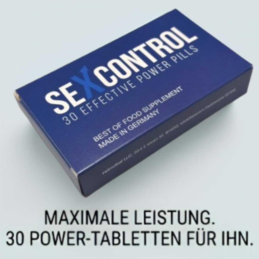 Sex Control Pillen - Ausdauer Kapsel - natürliche und effektive Pille für den längere Spaß zu Zweit im Bett. Lust, Erotik