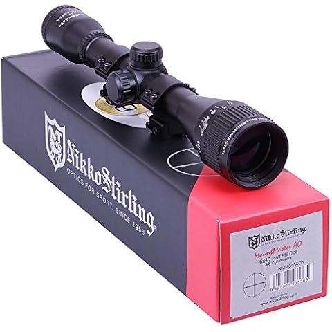Nikko Stirling Mountmaster 6x40 PX ADJ Riflescope With Mounts NMM640AO Airgun Rifle Scope Telescopic Sight Cover