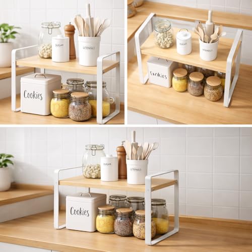Image of Decorlay Metal & Laminate Board Storage Organizer (Oak Frame White)