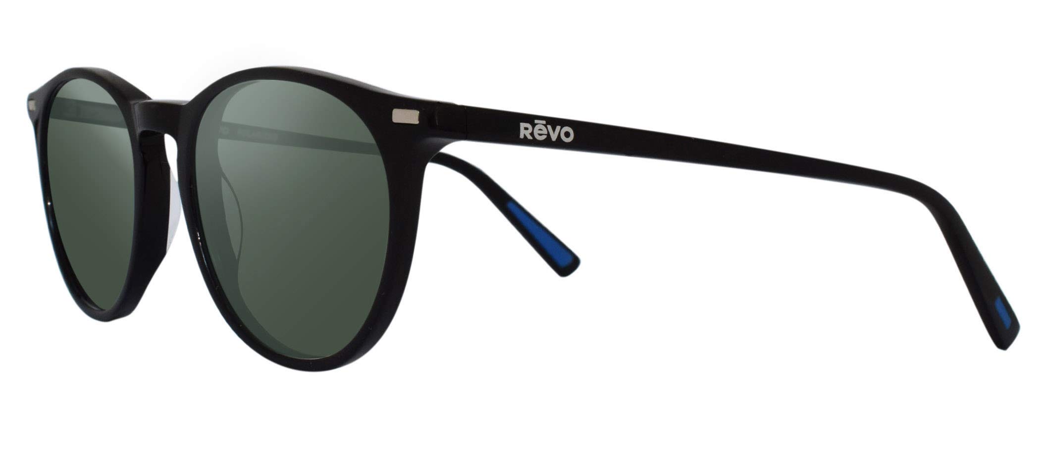RevoRevo Sunglasses Sierra: Polarized Crystal Glass Lens Filters UV, Small Round Frame