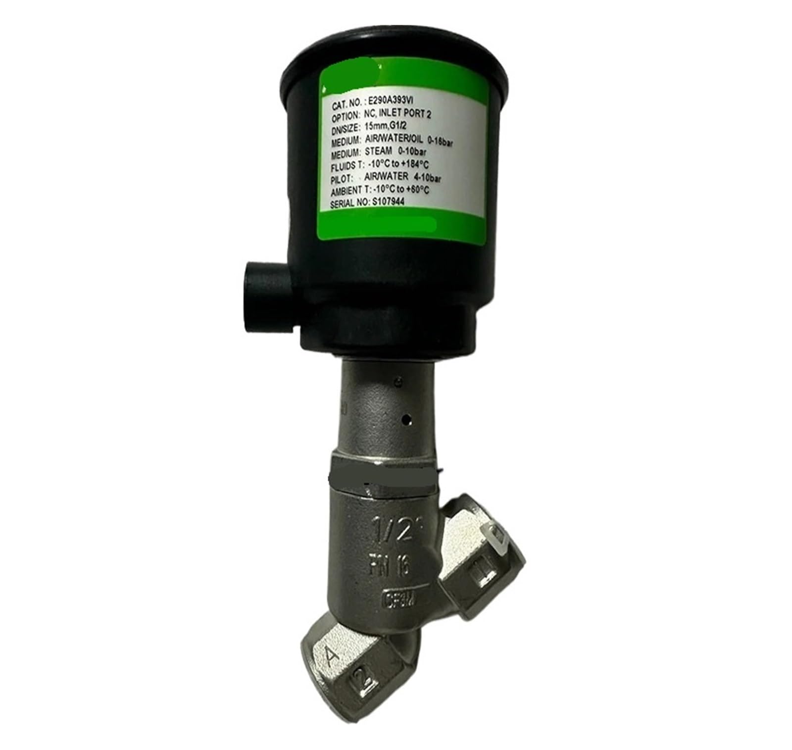 CXDFRSER E290A393VI G1/2 Angle Seat Valve