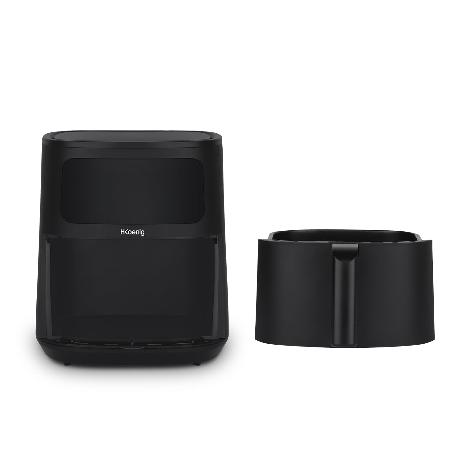 H.Koenig Freidora de aire FRY840, Capacidad 4L, Cocina hasta 6 personas, Ajustable 80-200°C, 5 Modos de Cocción, Temporizador 60min, 5 Programas, Pantalla Táctil