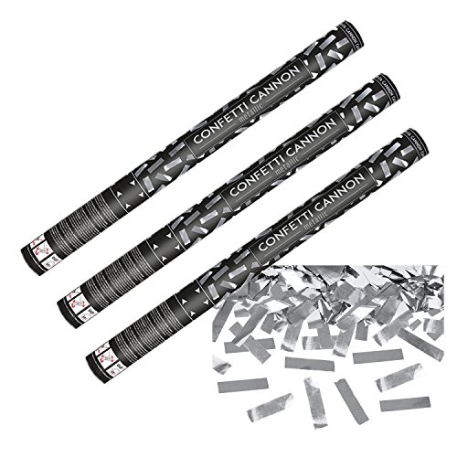 Preisvergleich Produktbild 3 Konfetti Kanonen, silber