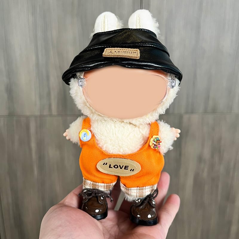 Total 4 Sets Fashion Doll Clothes Accessories for 17cm Dolls Include: 4 Hats, 4 Pants - Image 4