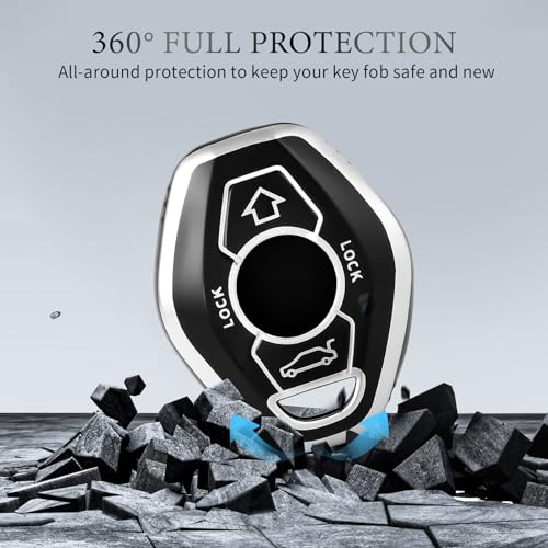 Coque de clé BMW protège boîtier usé contre chutes pour modèles E46 E39 E53 X5