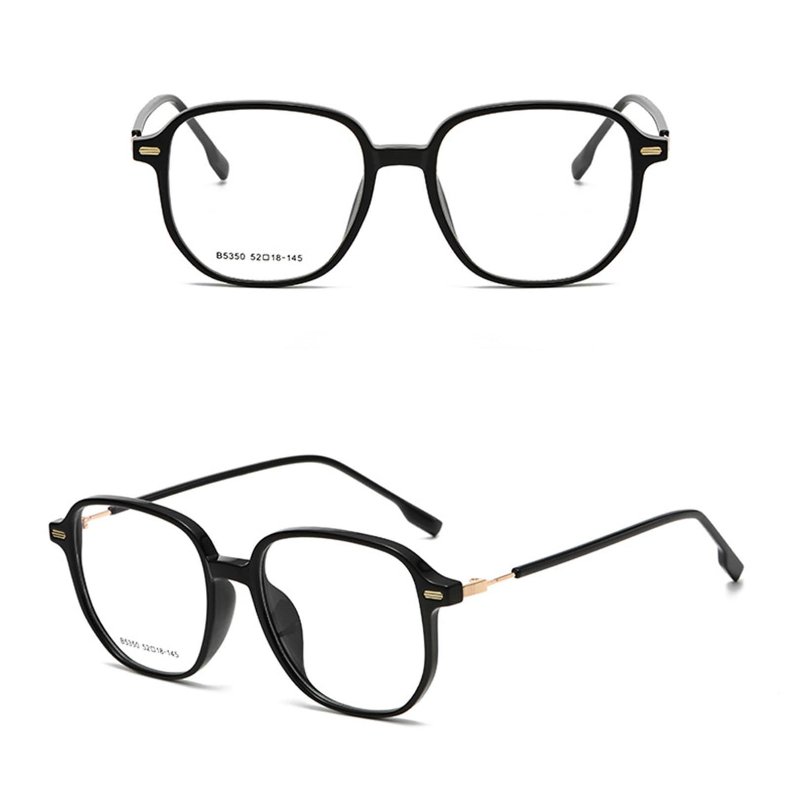 Blaulichtfilter Brille Damen Herren Ohne Stärke Computerbrille Anti-Müdigkeit UV-Schutz TR90 Rahmen Blaufilter Brille Für PC TV Tablet,A