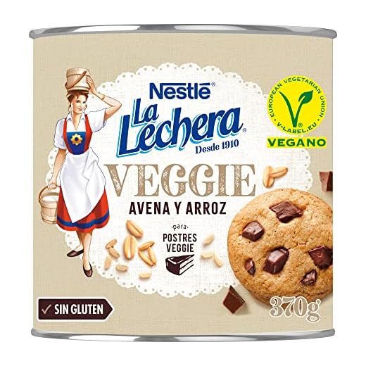 NESTLÉ LA LECHERA Veggie base vegetal de avena y arroz Lata 370g