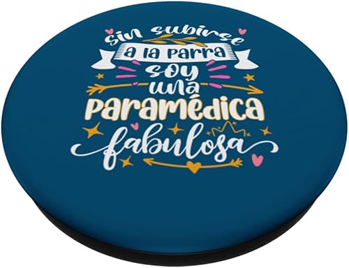Miniatura 2 de Paramédica Fabulosa Divertido Mujer Enfermera de Ambulancia PopSockets Standard PopGrip