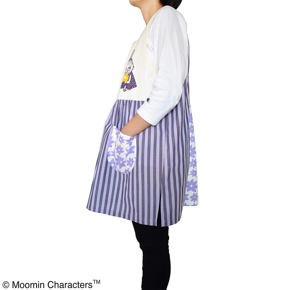 SALE 30%off☆KEE9☆エプロン　ストライプ×パープルフラワー フラワーストライプエプロン（エプロン）｜Afternoon Tea