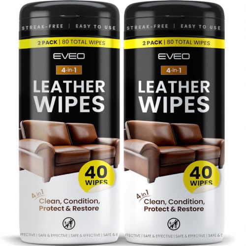 EVEO Leather Wipes 4-in-1 2 Pack