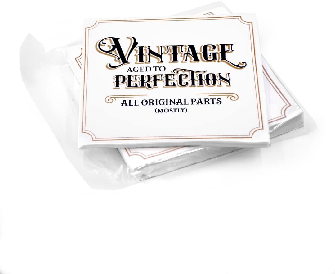 30 Pk, "Vintage - Aged to Perfection" Paper Birthday Party Napkins